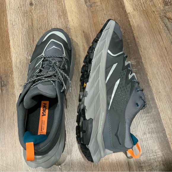 Hoka One One Mens Anacapa Low GTX Castlerock Sharkskin Hiking Boots Size 11.5 - Picture 4 of 7